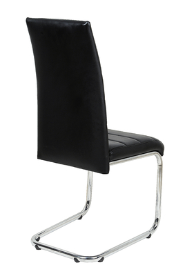 Leder-Küchen-Stühle PUs Seat Brown, moderne Metallküche sitzt 460 * 560 * 1030mm vor