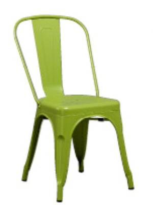 Mode-sitzt französischer Metallcafé-Stuhl, dauerhaftes Overstock-Metall Innenanwendung vor