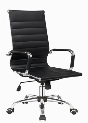 Moderner Designer-Brown-Leder-Büro-Stuhl, justierbarer hoher Back Office-Stuhl
